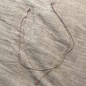 Kendra Scott rose gold necklace